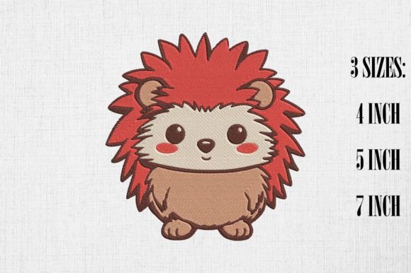 Cute Kawaii Hedgehog Embroidery Design Review
