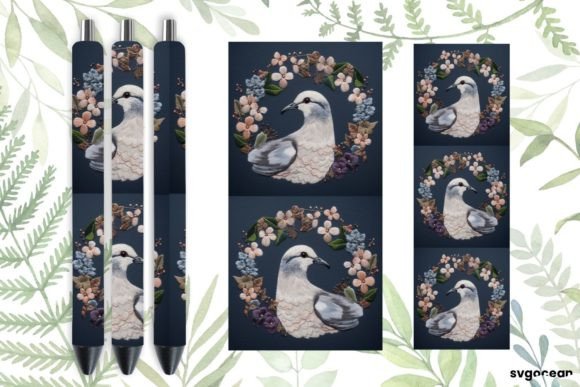 Embroidery Dove Pen Wraps Sublimation Review