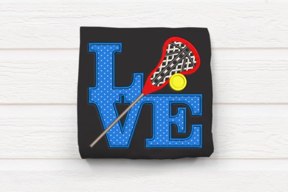 Love Lacrosse Applique Embroidery for Holiday Collections
