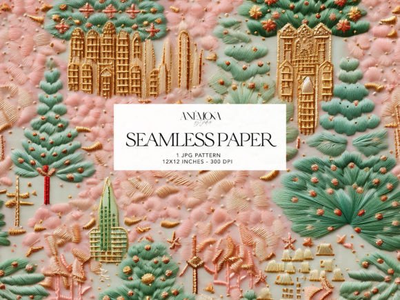 Pastel Village Embroidery Paper Review