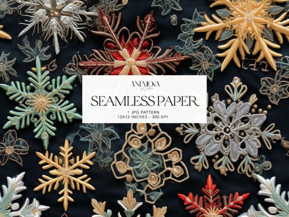 Snowflakes Christmas Embroidery Paper Review