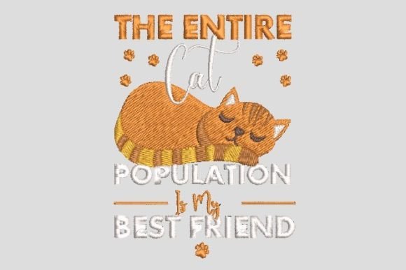The Entire Cat Population Embroidery Cat Review
